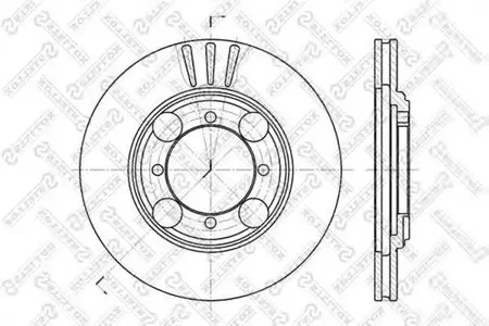 STELLOX 60203401VSX Диск торм.перед. Hyundai Elantra Lantra 1.6-2.01.9TD 90>