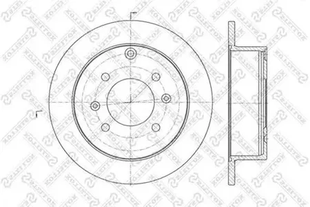 STELLOX 60203412SX Диск торм.задний Hyundai Sonata 2.0-2.5 98-01