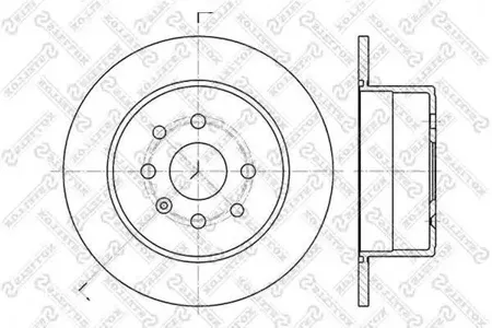 STELLOX 60203619SX Диск тормозной 6020-3619-SX задний Opel Vectra 1.82.0 88-95
