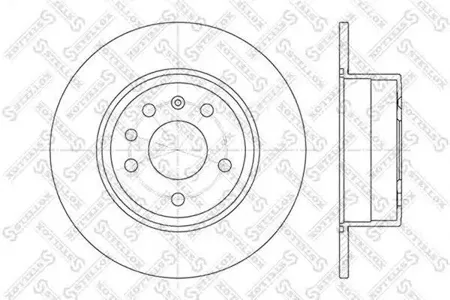 STELLOX 60203624SX Диск торм.задний Opel Vectra , Saab 900 1.6-1.7TD 99>