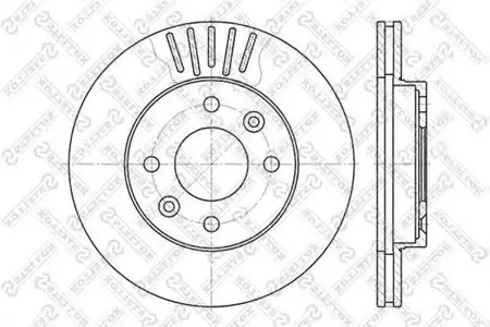 STELLOX 60203909VSX Диск торм.перед. Renault Cli Omega neR19 1.4-1.9TD 83>