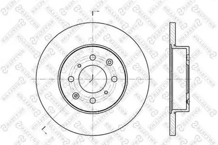 STELLOX 60204012SX Диск торм.перед. Rover 45200400 1.4-2.0D 95>