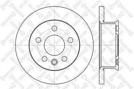 STELLOX 60204732SX Диск торм.перед. VW T4 1.8-2.4 90-96