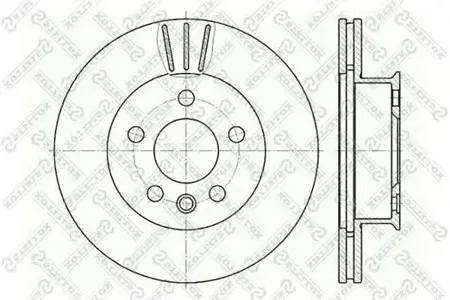 STELLOX 60204733VSX Диск торм.перед. VW T4 2.0-2.5D 90-96