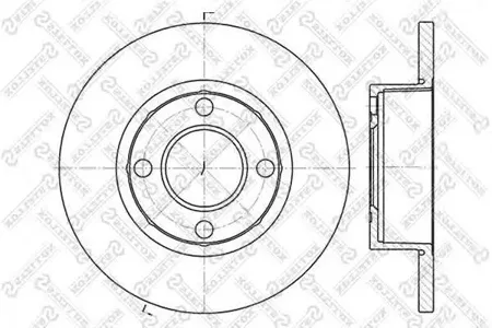 STELLOX 60204737SX Диск торм.перед. Audi 80 B3 1.62.01.9TDi 91-96