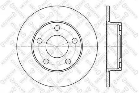 STELLOX 60204747SX Диск торм.задний Audi 100200A8 1.8-2.8 84-97
