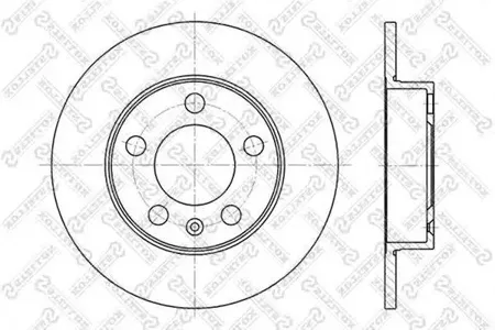 STELLOX 60204761SX Торм.диск задний Audi A2A3TT,VW Bora Golf 1.4-1.9TDi 96>