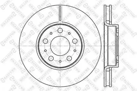 STELLOX 60204841VSX Диск тормозной 6020-4841V-SX передний 15 wheel Volvo C70-V70 2.0-2.5TDi 98>