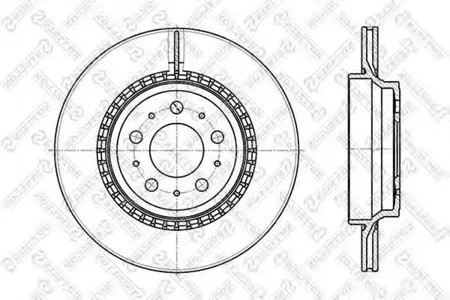 STELLOX 60204852VSX Диск торм.задний Volvo XC90 2.5TD5T6 02>