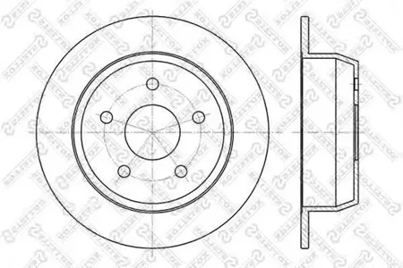 STELLOX 60209304SX Диск тормозной 6020-9304-SX задний Jeep Grand Cherokee 4.04.73.1TD 99>