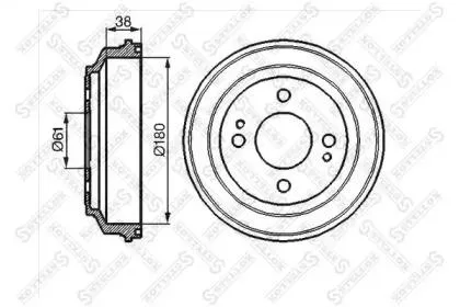 STELLOX 60259908SX Барабан тормозной