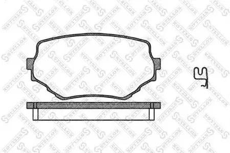 STELLOX 605002SX Колодки торм.передние =594 02=572420B Suzuki Grand Vitara 98> XL7 02> Vitara 88-99