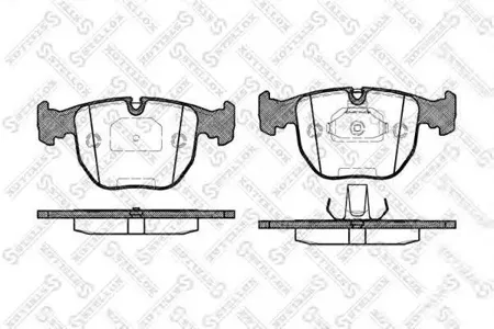 STELLOX 607000BSX Колодки торм.передние с антискр. пл. BMW E39 3.0-4.03.0DE53 3.04.43.0D 00>E38 4.4