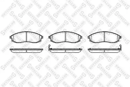 STELLOX 609002SX Колодки торм.передние =598 02 Nissan Maxima QX 2.5i 24V3.0i 95-00