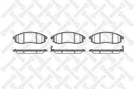 STELLOX 609012SX Колодки торм.передние =598 12=D6110M-01 Mitsubishi L200 2.5TD 4WD 01>