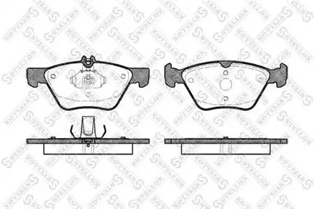 STELLOX 612000BSX Колодки торм.передние Mercedes W210 2.0T-3.22.5TD2.7CDi 96-02С208 2.02.3 97-02