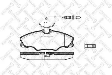 STELLOX 614004BSX Колодки торм.передние =603 04=FDB1062 Peugeot 406 1.61.8 &16V1.9TD 16V 95-04 диск 14'