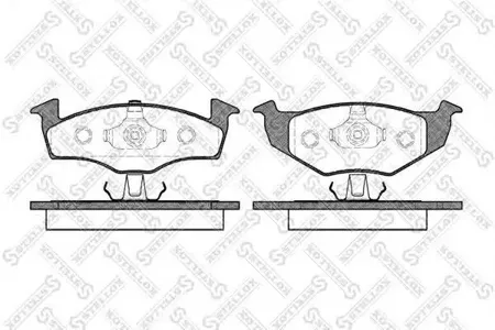 STELLOX 620000SX Колодки торм.передние =609 00=FDB1054 VW Golf 1.4-1.61.9TD 95>, Seat Ibiza 1.2-1.9SD 02>