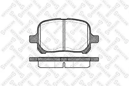 STELLOX 632000SX Колодки торм.передние Toyota Camry 2.2i3.0i & 24V 96>