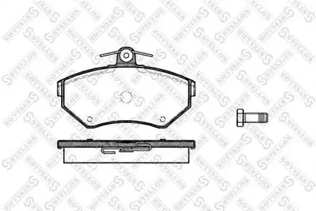 STELLOX 642010BSX Колодки торм.передние VW Passat 1.6-2.31.9TD 96-00, Audi A4 1.61.81.9TD 94>
