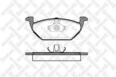 STELLOX 644000SX Колодки торм.передние =633 00=FDB1094 Audi A3 1.6-1.9TD 96-03, Skoda Octavia 1.41.6 96>