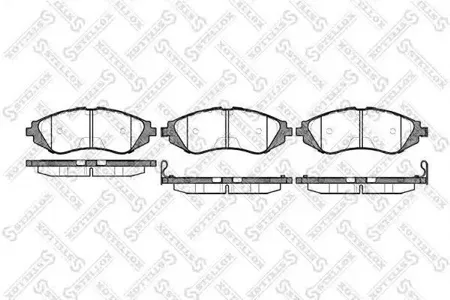 STELLOX 656002BSX Колодки торм.передние Daewoo Nexia 1.5 DOHC 94> Espero 95>LeganzaNubira 2.0 97>
