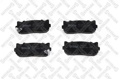 STELLOX 660002BSX Колодки торм.задние 660 002B-SX с антискр. пл. Kia Spectra 1.6DOHC 00>Shuma 1.5i-1.8i 97-04