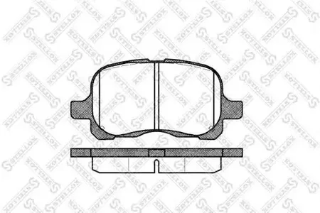 STELLOX 663000SX Колодки торм.передние =652 00=224542 Toyota Corolla 1.41.62.0D 97>
