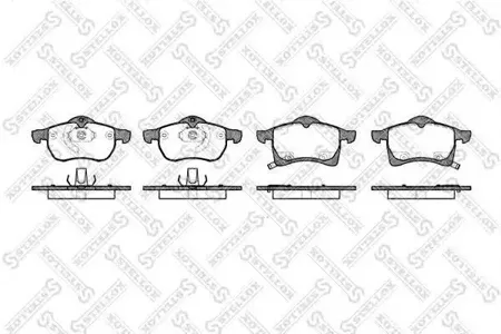 STELLOX 694002BSX Колодки торм.передние Opel Astra G 1.8i-2.2iTDi &16V 98>