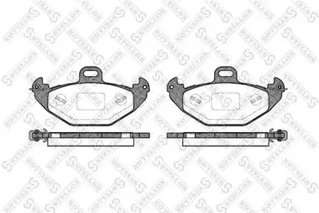 STELLOX 697000BSX Колодки торм.задние с антискр. пл. Renault Laguna 2.0i3.0i2.2DTi1.9DCi 97-01