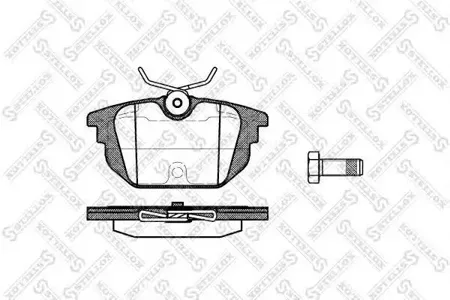 STELLOX 703000SX Колодки торм.задние =692 00 Alfa Romeo 145146 1.4-1.9JTD, Fiat Marea 2.02.4JTD 97-01