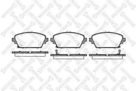 STELLOX 705002BSX Колодки торм.передние Honda Accord 1.82.02.0TDi 98-03, Nissan Primera 02>