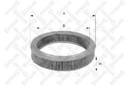 STELLOX 7100208SX Воздушный фильтр Audi 80100 1.3-2.0 <95, VW Golf Passat 1.3-1.9 81>