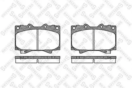 STELLOX 718004SX Колодки торм.передние Toyota Land Cruiser 100 4.7i 32V4.2TD 98>