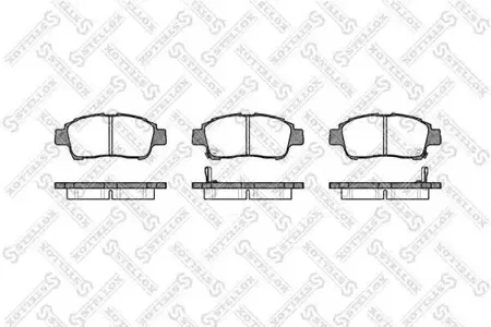STELLOX 723002SX Колодки торм.передние Toyota Yaris 1.0i1.3i1.5WTi1.4D 99-01