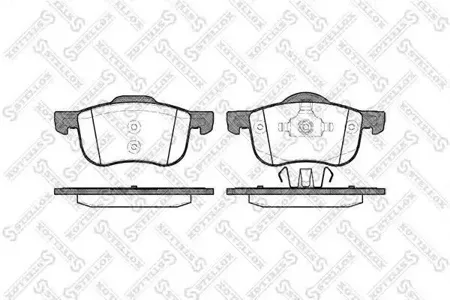 STELLOX 724000BSX Колодки торм.передние с антискр. пл. Volvo S80 98>V70S60 00>C70 00-02XC70 2.5D5 02>