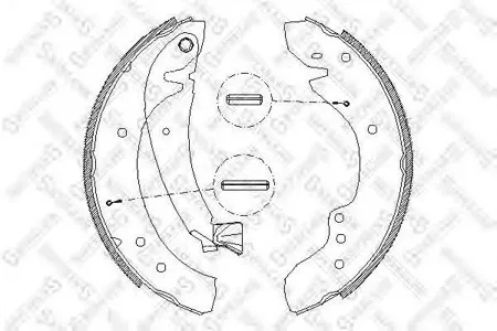 STELLOX 729100SX Колодки торм.барабанные Peugeot Boxer , Citroen Jumper , Fiat Ducato 94-02