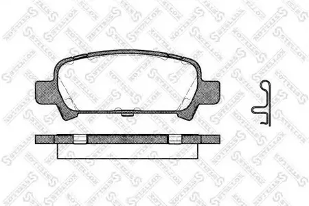 STELLOX 740002BSX Колодки торм.задние =729 02 Subaru Forester 2.0 97-02 Impreza 00> Legacy 98>