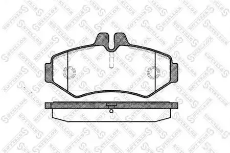 STELLOX 744000BSX Колодки торм.задние Mercedes Sprinter 208D308D, VW LT 28 2.8TDi 96>