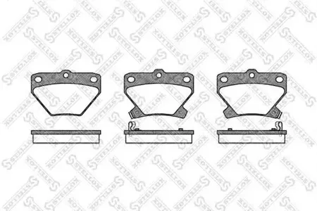 STELLOX 752002SX Колодки торм.задние =741 02=FDB1395 Toyota Yaris 1.0-1.51.4D 99> Celica 1.8 WT-i 99>