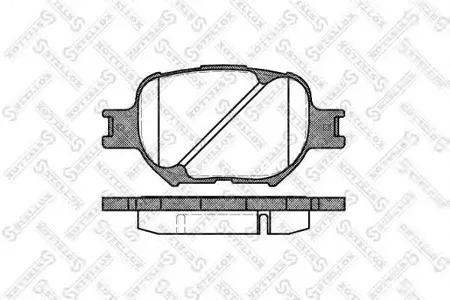 STELLOX 753000SX Колодки торм.передние Toyota Corolla 2.0D 02> Corolla Verso 1.82.0D 02>