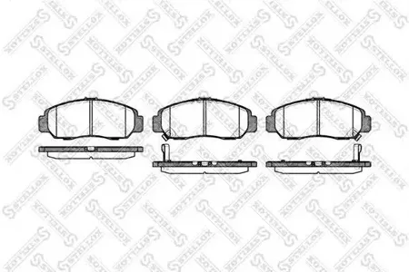 STELLOX 758012SX Колодки торм.передние =747 12=D5100M-01 Honda Jazz 1.2i1.4 02>Stream 1.7i2.0i 01>