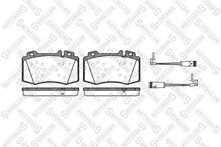 STELLOX 780002BSX Колодки торм.передние =769 02 Mercedes W220W211 02>
