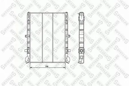 STELLOX 8103313SX Радиатор двигателя