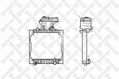 STELLOX 8103355SX Радиатор двигателя