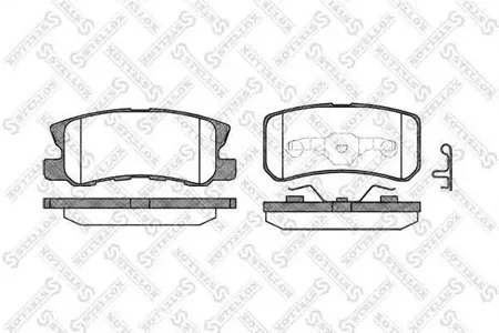 STELLOX 814002BSX Колодки тормозные MITSUBISHI PAJERO 00- задн.