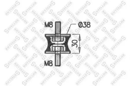STELLOX 8204418SX Подушка глушителя (рм) Daf f1100-36008595105cfiiivxf