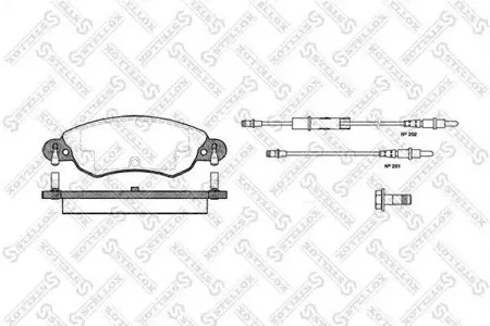 STELLOX 840004SX Колодки торм.передние =829 04=FDB1410=573026B Citroen C5 1.8i 16V 00>