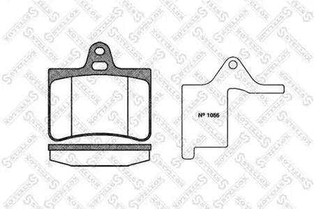 STELLOX 841000SX Колодки торм.задние =830 00=573028B Citroen C5 all 00>