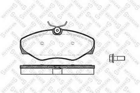 STELLOX 845000BSX Колодки торм.передние Nissan Primastar , Opel Vivaro 01>, Renault Espace III 00-02